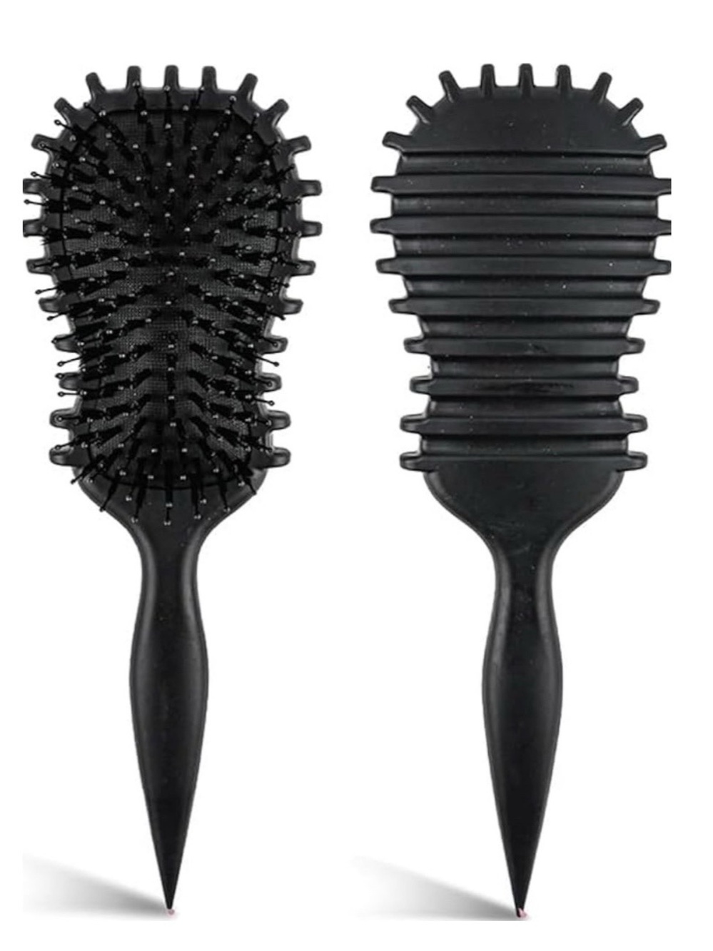 💞 New Black Curl Defining Hair Brush for Detangling, Shaping & Definition